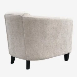 Turnball Taupe Armchair -Andrew Martin Sale Store 274027 turnball chair taupe angle 2