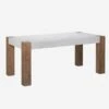 Junction Dining Table -Andrew Martin Sale Store 274330 junction dining table 180cm marble white polished weathered oak angle