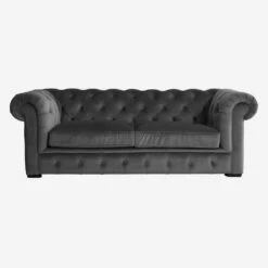 Gainsborough Sofa, Grey Velvet -Andrew Martin Sale Store 300632 gainsborough front