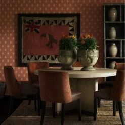 Cow Parsley Clementine Wallpaper -Andrew Martin Sale Store 307047 secret garden lifestyle raffles round bonfire americana chairs cow parlsey clementine horseshoe rug
