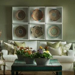 Strand Sofa -Andrew Martin Sale Store 309223 crocus leaf wallpaper strand sofa ramble ivory fabric pergola leaf spinney leaf island trim palm cushions