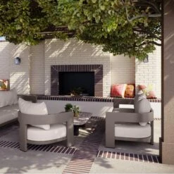 Caicos Coffee Outdoor Coffee Table -Andrew Martin Sale Store 310216 caicos taupe sofas lounge chair lifestyle