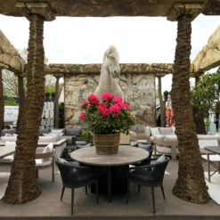 Caicos Dining Outdoor Round Dining Table -Andrew Martin Sale Store 316715 a7f5483sml