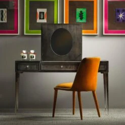 Milo Orange Dining Chair -Andrew Martin Sale Store 319277 chloe dressing table dark milo dining chair