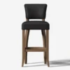 Mimi Bar Stool Leather Bar Stool -Andrew Martin Sale Store 322612 mimi barstool destroyed black leather