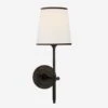 Bryant Wall Light, Bronze With Black Trim Shade -Andrew Martin Sale Store 324699 bryant bronze