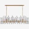 Bonnington Linear Chandelier -Andrew Martin Sale Store 326264 bonnington large linear chandelier in hand rubbed antique brass