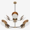 Osiris Chandelier -Andrew Martin Sale Store 327588 osiris large reflector chandelier in bronze and hand rubbed antique brass