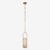 Melange Pendant Light -Andrew Martin Sale Store 328865 melange small elongated pendant in antique burnished brass with alabaster shade