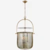 Lorford Pendant Light -Andrew Martin Sale Store 329167 lorford smoke bell lantern in gilded iron with mercury glass