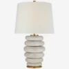 Phoebe Table Lamp -Andrew Martin Sale Store 333973 phoebe stacked table lamp in antiqued white