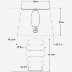 Phoebe Table Lamp -Andrew Martin Sale Store 333994 phoebe stacked table lamp tech