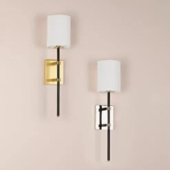 Denise Wall Light -Andrew Martin Sale Store 336802 denise wall light aged old bronze and polished nickel