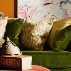 Otter Fennel Cushion -Andrew Martin Sale Store 346159 bloomsbury medici ivy greenwich peony summer sky otter fennel misummer stone vine barley close 2