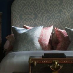 Vine Coral Cushion -Andrew Martin Sale Store 346265 chloe headboard otter duck egg vine duck egg vine coral peony sea coral