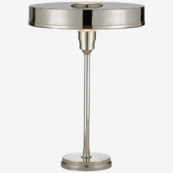 Carlo Table Lamp, Polished Nickel