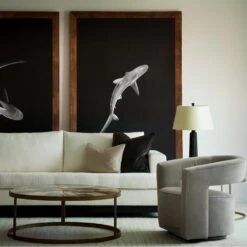 Madison Swivel Chair, Dove Grey Velvet -Andrew Martin Sale Store 351156 madison swivel dove grey traverse rug ivory lifestyle sml