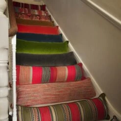 Medici Charcoal Draught Excluder Cushion -Andrew Martin Sale Store 352990 draught excluder stair group shot sml