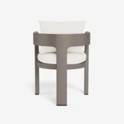 Caicos Dining Chair With Arms Outdoor Dinning Chair -Andrew Martin Sale Store 353365 caicos dining chair in taupe back am white bg