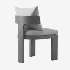 Caicos Dining Chair Outdoor Dining Chair -Andrew Martin Sale Store 353627 caicos dining chair slate back angle