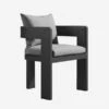 Caicos Dining Chair With Arms Outdoor Dining Chair -Andrew Martin Sale Store 353655 caicos dining chair with arms slate angle