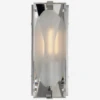 Castle Peak Wall Light -Andrew Martin Sale Store 353772 castle peak small bath sconce in polished nickel with etched clear glass