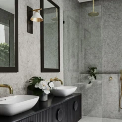 Cleo Wall Light -Andrew Martin Sale Store 353884 cleo sconce in bronze and antique burnished brass with matte white shade life 1