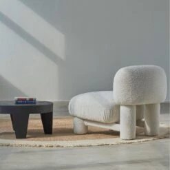 Bella Accent Chair -Andrew Martin Sale Store 354846 bella chair jacquard boucle cream 3 lifestyle