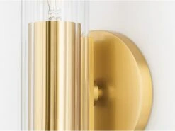 Textured Glass Wall Light -Andrew Martin Sale Store 55965 cecily brass detail 1